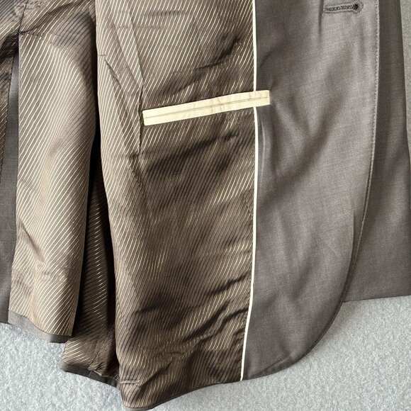 Hugo Boss Blazer Jacket Mens 44R 100% Virgin Wool Guabello Italy Super 130s Suit - Picture 14 of 16